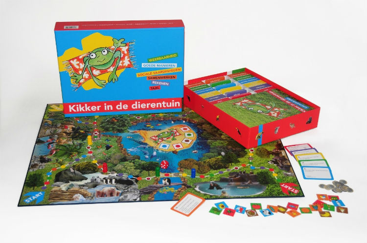 fonds Geladen Luidspreker Kikker in de dierentuin - Een samenwerkingsspel voor jonge kinderen